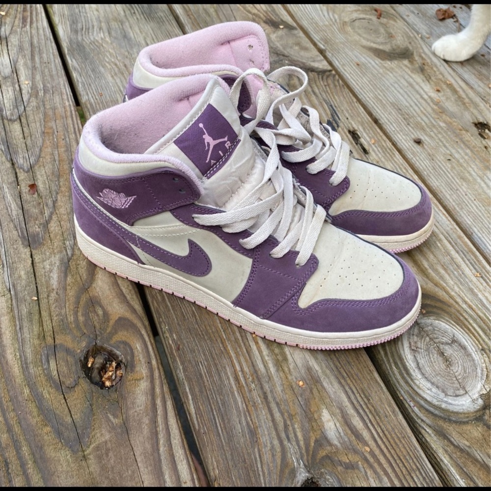 Jordan 1 pro purple desert sand (GS)